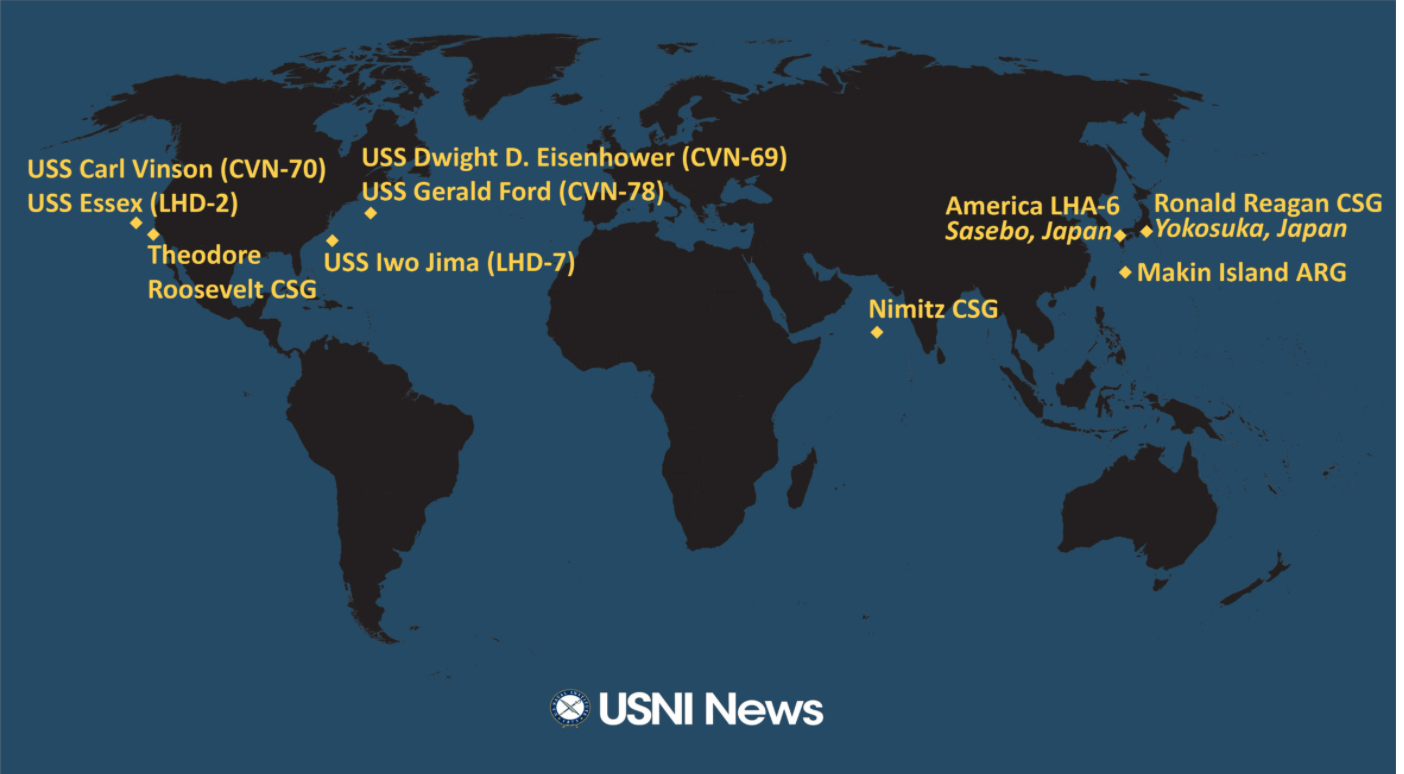 Us Aircraft Carrier Locations Map